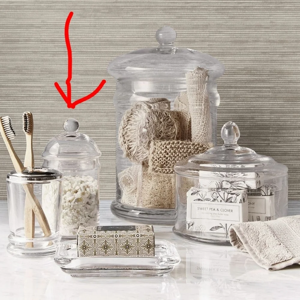 NWOT Pottery Barn Handcrafted Class Small Canister